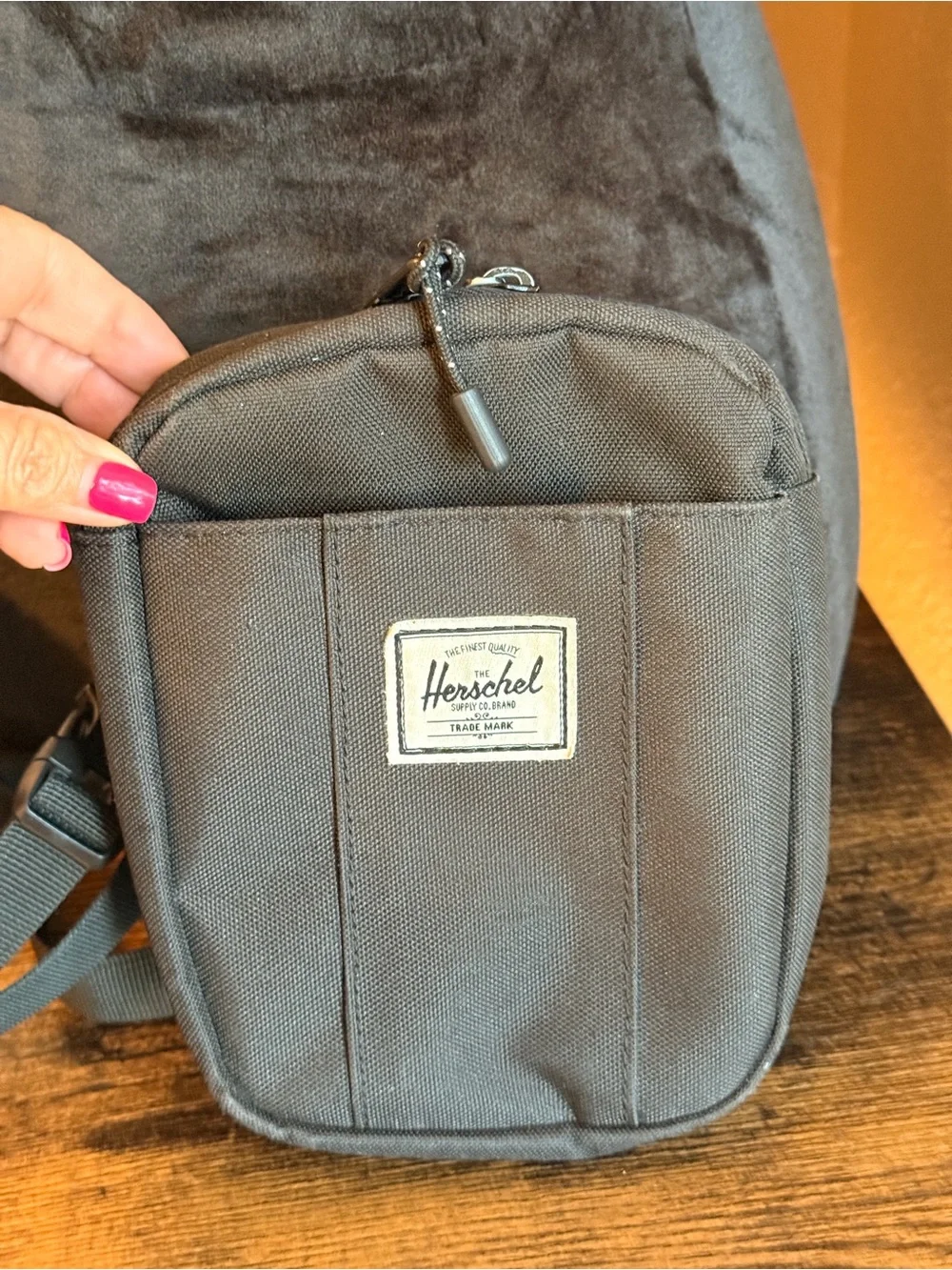 Herschel Supply Company Black Mini Crossbody Pouch